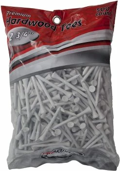 CaddiesShack ProActive Premium Sports Hardwood Golf Tees 2.75" 500 Count 5 CaddiesShack ProActive Premium Sports Hardwood Golf Tees 2.75" 500 Count -GolfMate Shop 2.75 White 500
