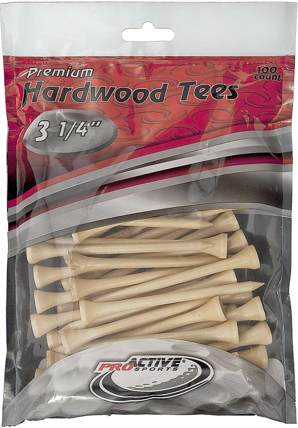 CaddiesShack ProActive Premium Sports Hardwood Golf Tees 3.25" 100 Count 2 CaddiesShack ProActive Premium Sports Hardwood Golf Tees 3.25" 100 Count - Image 2