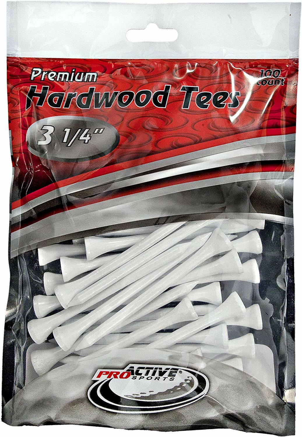 CaddiesShack ProActive Premium Sports Hardwood Golf Tees 3.25" 100 Count 1 CaddiesShack ProActive Premium Sports Hardwood Golf Tees 3.25" 100 Count