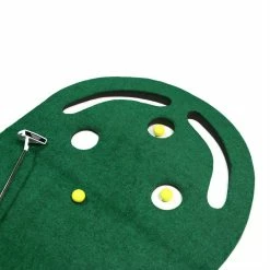 Hireko Intech Golf 3 Hole Portable Golf Putting Mat -GolfMate Shop 3 Hole Portable Putting Mat 2