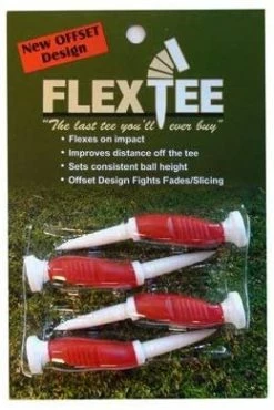 J&M Flextee Offset Design Flexible Golf Tee 3"