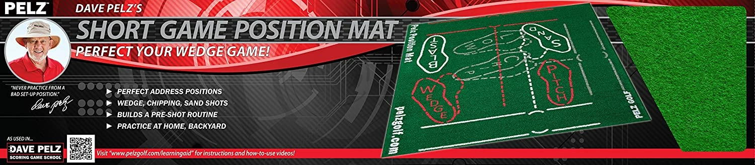 J&M Dave Pelz's Short Game Position Mat - Perfect Your Wedge Game! 2 J&M Dave Pelz's Short Game Position Mat - Perfect Your Wedge Game! - Image 2