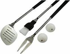 J&M 5-Piece Barbecue Set With Golf Club Handles - Golf Gifts & Gallery