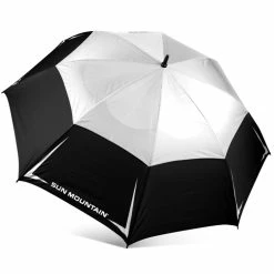 Sun Mountain Golf 68" Manual Umbrella -GolfMate Shop Black White