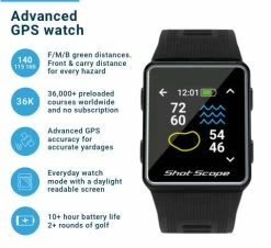 Shot Scope Golf G3 GPS Watch 49 Shot Scope Golf G3 GPS Watch -GolfMate Shop Black G3 Product 480x441 Desktop 3