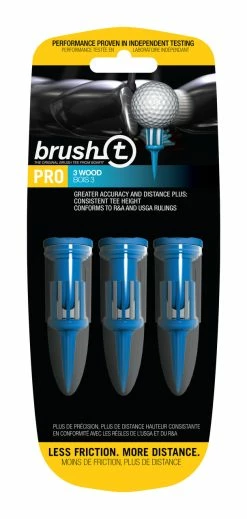 J And M Brush-t Golf Original Brush Tees -GolfMate Shop Blue