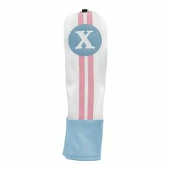 Hireko Sahara Retro Vintage #X Fairway Wood Headcovers -GolfMate Shop Blue White Pink X Wood