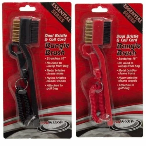 Proactive Club Brush Dual Bristle & Coil Cord Bungie Brush 1 Proactive Club Brush Dual Bristle & Coil Cord Bungie Brush
