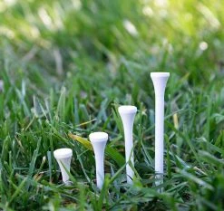 CaddiesShack Pride Sports Wood Golf Tees - 2.125" -GolfMate Shop Classic Wood Tee 2.125 125 count White 2