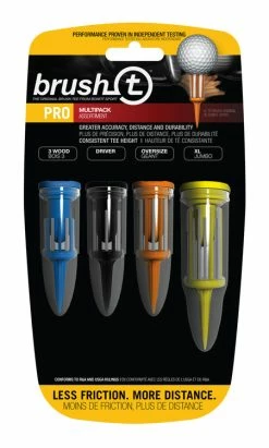 J And M Brush-t Golf Original Brush Tees -GolfMate Shop Combo 4