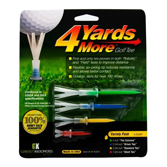 J&M 4 Yards More Golf Tees 1 J&M 4 Yards More Golf Tees