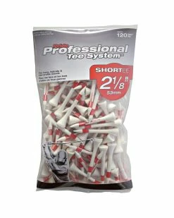 J And M Pride Professional Tee System ProLength Golf Tees -GolfMate Shop PTS ProLength Red 120
