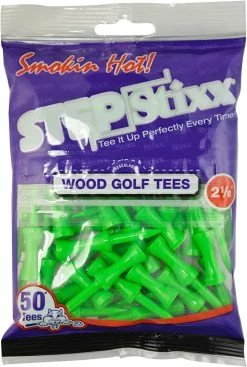 CaddiesShack STEPStixx Golf Tees - 2.125" -GolfMate Shop STEPStixx 2.125 Green
