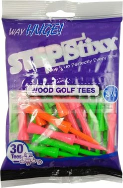 CaddiesShack STEPStixx Golf Tees - 3.25" -GolfMate Shop STEPStixx 3.25 CitrusMix