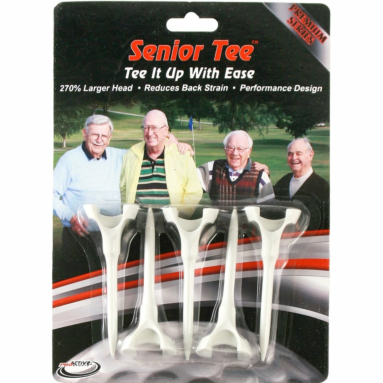 CaddiesShack Senior Tee, Tee It Up With Ease! 5 Pack