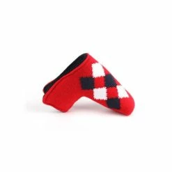 HNM Golf Volf Golf Classic Knit Putter Cover - Red -GolfMate Shop VolfGolfHeadcovers RedKnitPutter2