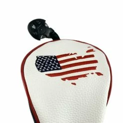 HNM Golf Volf Golf Red White Blue Leather USA Headcovers -GolfMate Shop VolfGolfHeadcovers USAFairway0