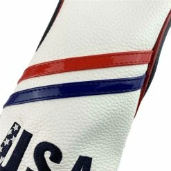 HNM Golf Volf Golf Red White Blue Leather USA Headcovers -GolfMate Shop VolfGolfHeadcovers USAFairway1