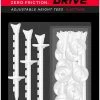 CaddiesShack Zero Friction Lock N Drive 3-Prong Golf Tees (3-1/4 Inch, White, Pack Of 18)