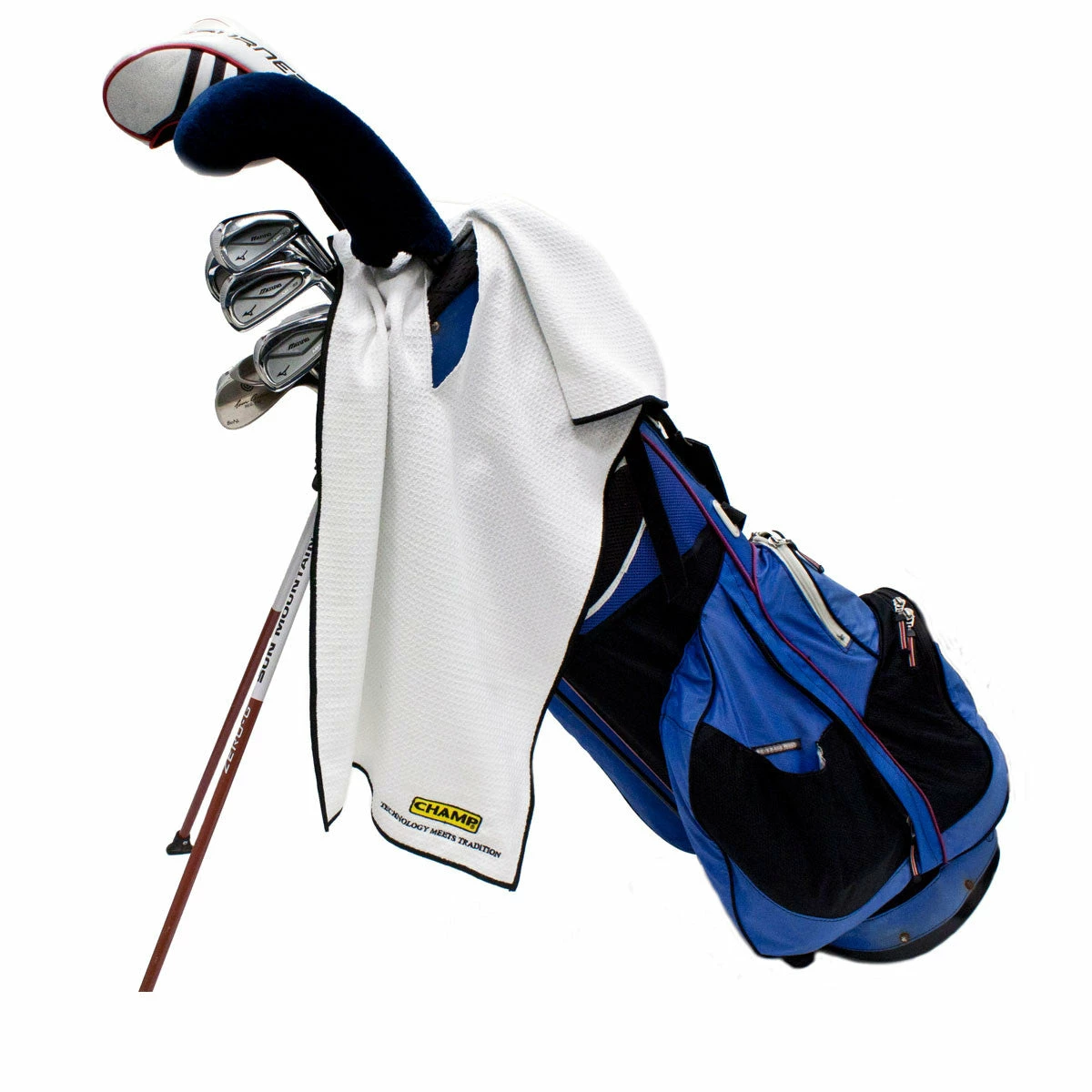 Hireko Champ Pro Caddy Golf Towel White 2 Hireko Champ Pro Caddy Golf Towel White - Image 2