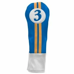 Hireko Sahara Retro Vintage #3 Fairway Wood Headcovers -GolfMate Shop fw 3 hc royal yellow