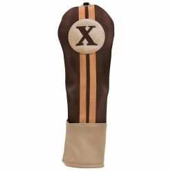 Hireko Sahara Retro Vintage #X Fairway Wood Headcovers -GolfMate Shop fw x hc chocolate mocha