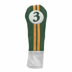 Hireko Sahara Retro Vintage #3 Fairway Wood Headcovers -GolfMate Shop green yellow hc fw 3