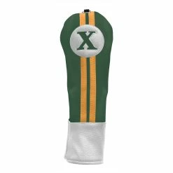 Hireko Sahara Retro Vintage #X Fairway Wood Headcovers -GolfMate Shop green yellow hc fw x