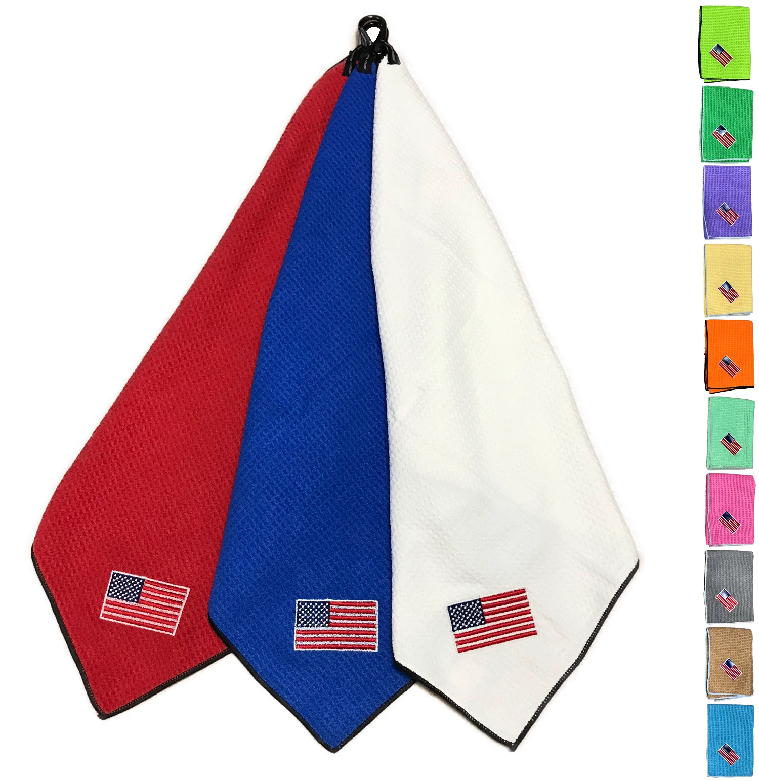 Joseph Elliott USA Embroidered Flag 18" X 18" Micro Fiber Towels 1 Joseph Elliott USA Embroidered Flag 18" X 18" Micro Fiber Towels
