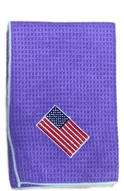 Joseph Elliott USA Embroidered Flag 18" X 18" Micro Fiber Towels 22 Joseph Elliott USA Embroidered Flag 18" X 18" Micro Fiber Towels -GolfMate Shop je3