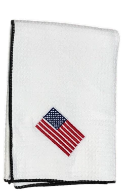 Joseph Elliott USA Embroidered Flag 18" X 18" Micro Fiber Towels 25 Joseph Elliott USA Embroidered Flag 18" X 18" Micro Fiber Towels -GolfMate Shop je6