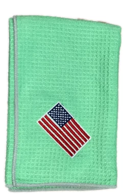 Joseph Elliott USA Embroidered Flag 18" X 18" Micro Fiber Towels 26 Joseph Elliott USA Embroidered Flag 18" X 18" Micro Fiber Towels -GolfMate Shop je7