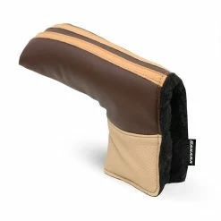 Hireko Sahara Retro Vintage Blade Putter Headcovers -GolfMate Shop retro putter hc brown tan