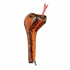 Hireko Snake 460cc Driver Headcover -GolfMate Shop snakes angle orange